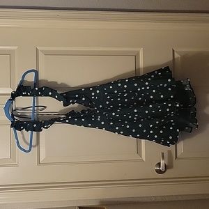 Teal Polka Dot Romper